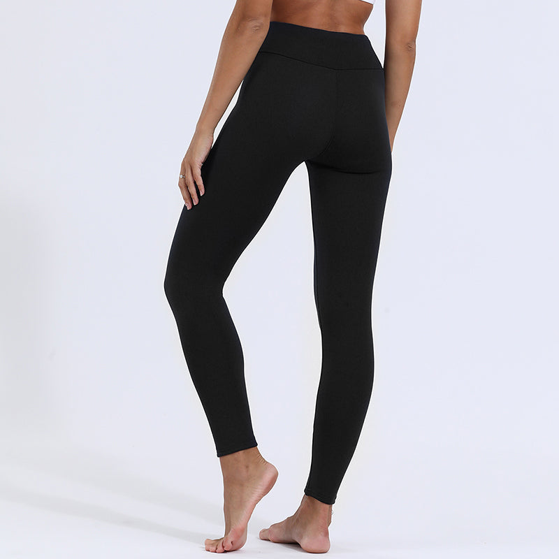 S - XXXL Sportlich elegante Winter Leggings; kuschelig warm und hoch geschnitten